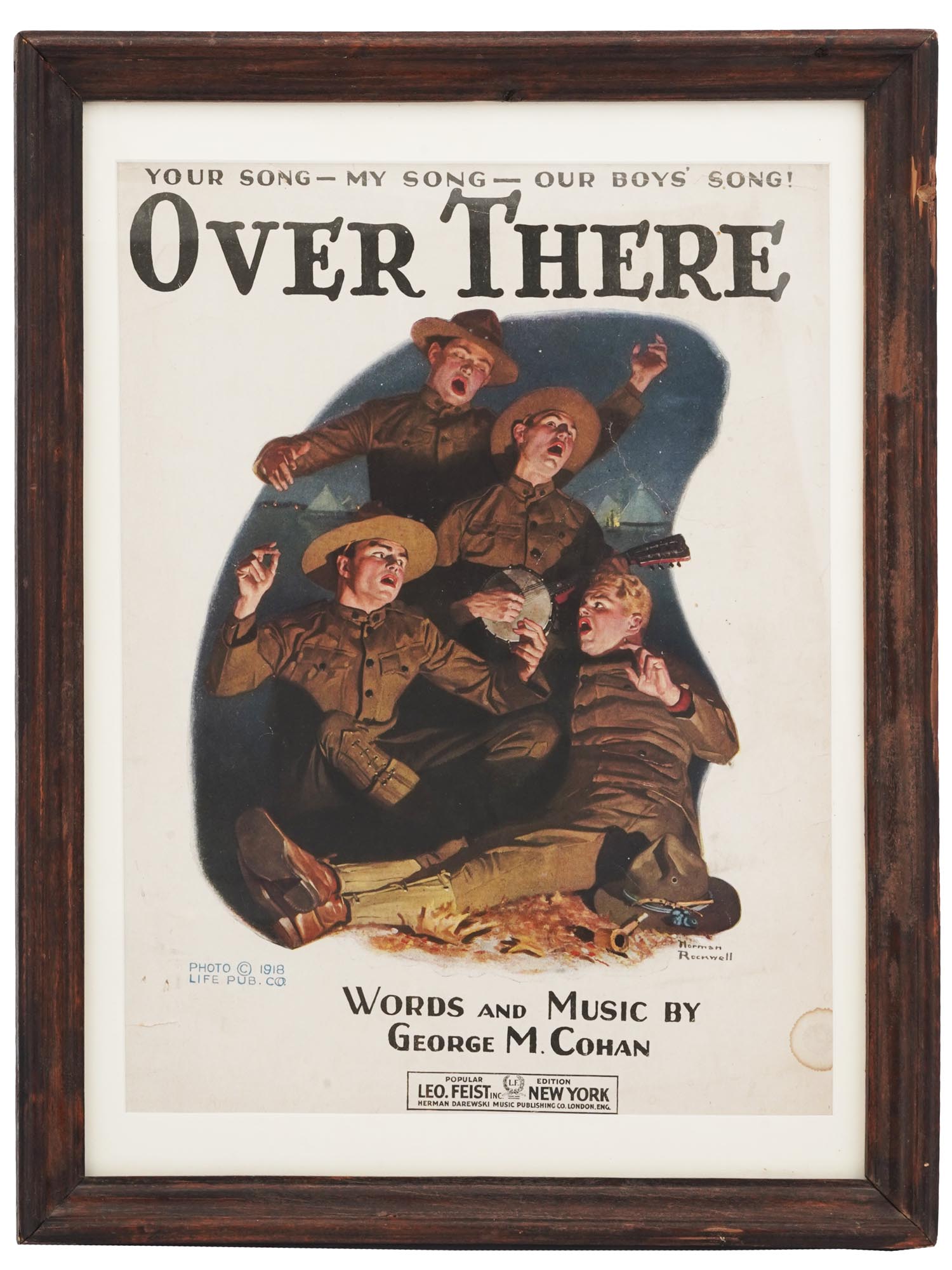 WWI AMERICAN MUSIC SHEET COVER BY NORMAN ROCKWELL PIC-0